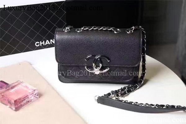 Chanel Flap Shoulder Bag Sheepskin Leather CHA606 Black