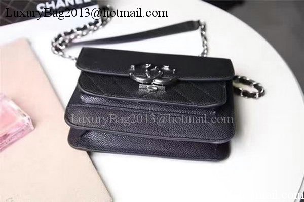 Chanel Flap Shoulder Bag Sheepskin Leather CHA606 Black