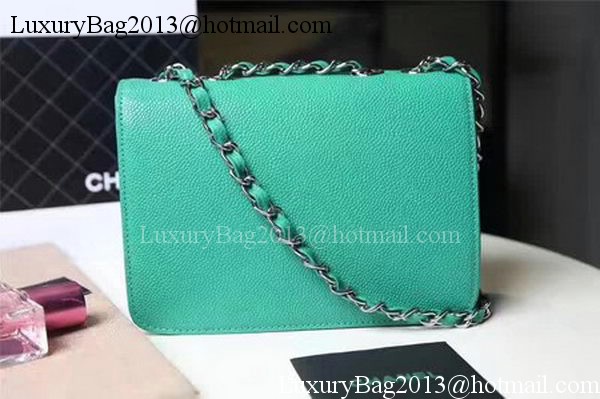 Chanel Flap Shoulder Bag Sheepskin Leather CHA606 Green