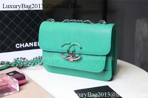 Chanel Flap Shoulder Bag Sheepskin Leather CHA606 Green