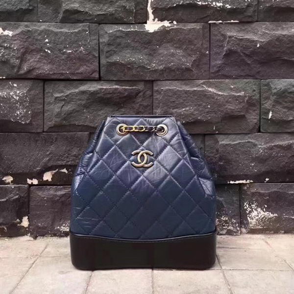 Chanel Hobo Bag Original Sheepskin Leather A92994 Blue