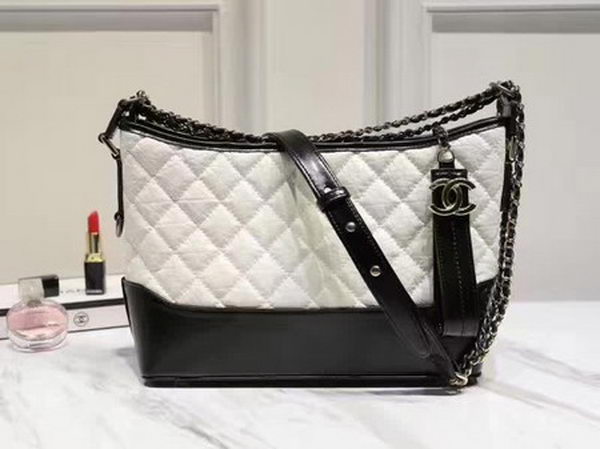 Chanel Medium Shoulder Bag Sheepskin Leather A93826 White