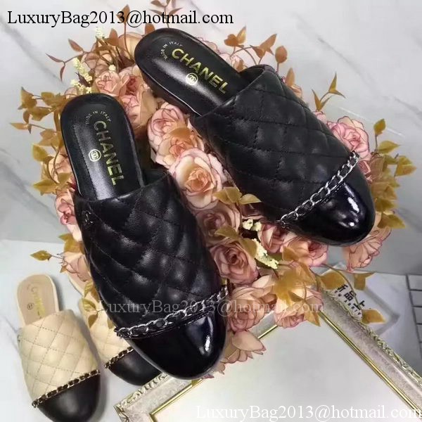 Chanel Sandal Leather CH2085 Black