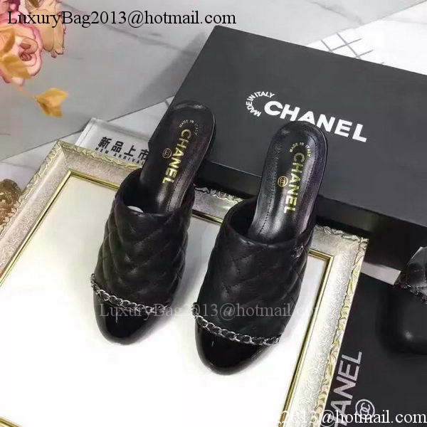 Chanel Sandal Leather CH2085 Black