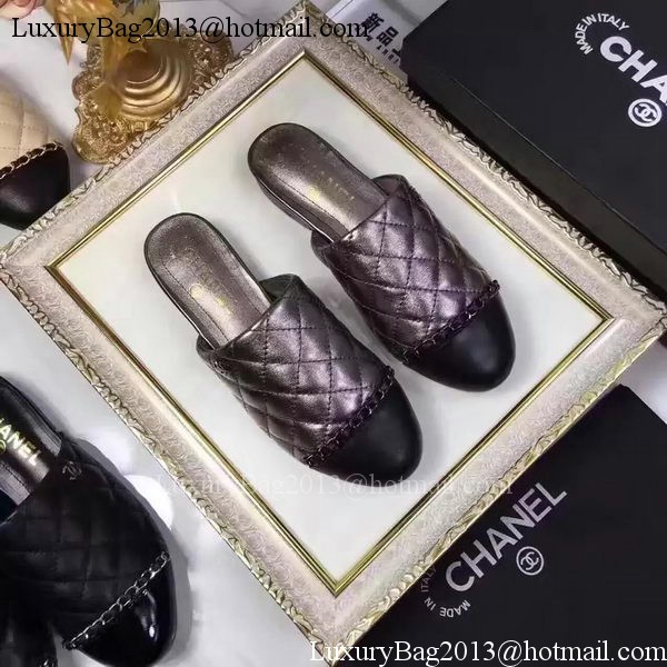 Chanel Sandal Leather CH2085 Silver