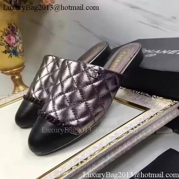 Chanel Sandal Leather CH2085 Silver