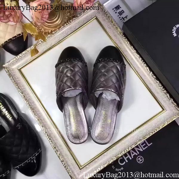 Chanel Sandal Leather CH2085 Silver