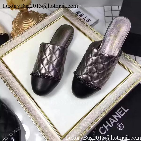 Chanel Sandal Leather CH2085 Silver