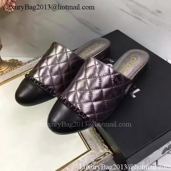 Chanel Sandal Leather CH2085 Silver