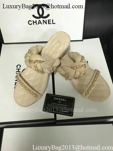 Chanel Sandal Leather CH2087 Apricot