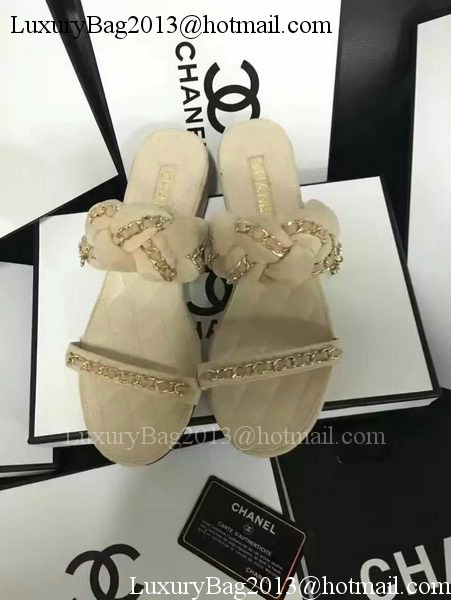 Chanel Sandal Leather CH2087 Apricot