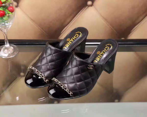 Chanel Sandal Leather CH2088 Black