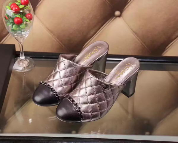 Chanel Sandal Leather CH2088 Silver