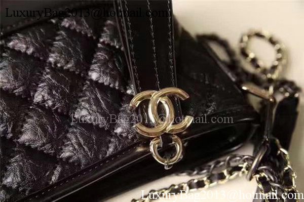 Chanel Small Shoulder Bag Sheepskin Leather A93825 Black