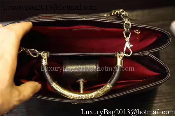 Chanel Tote Bag Sheepskin Leather A93753 Black
