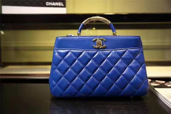 Chanel Tote Bag Sheepskin Leather A93753 Blue