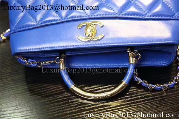 Chanel Tote Bag Sheepskin Leather A93753 Blue