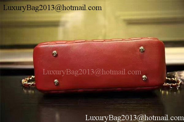 Chanel Tote Bag Sheepskin Leather A93753 Red