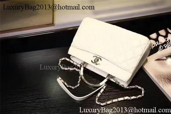 Chanel Tote Bag Sheepskin Leather A93753 White