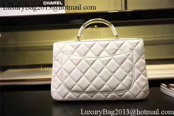 Chanel Tote Bag Sheepskin Leather A93753 White