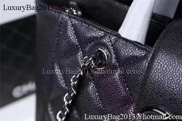 Chanel Tote Bag Sheepskin Leather A98665 Black