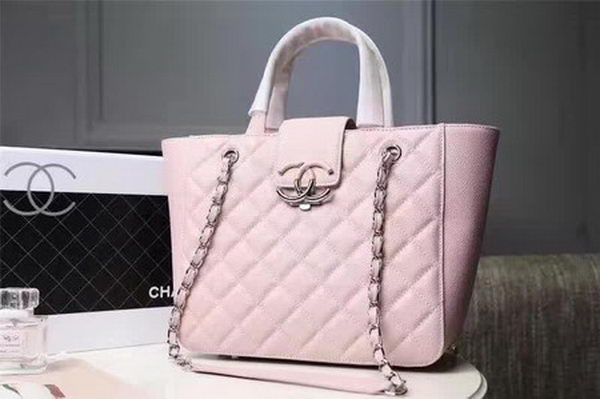 Chanel Tote Bag Sheepskin Leather A98665 Pink