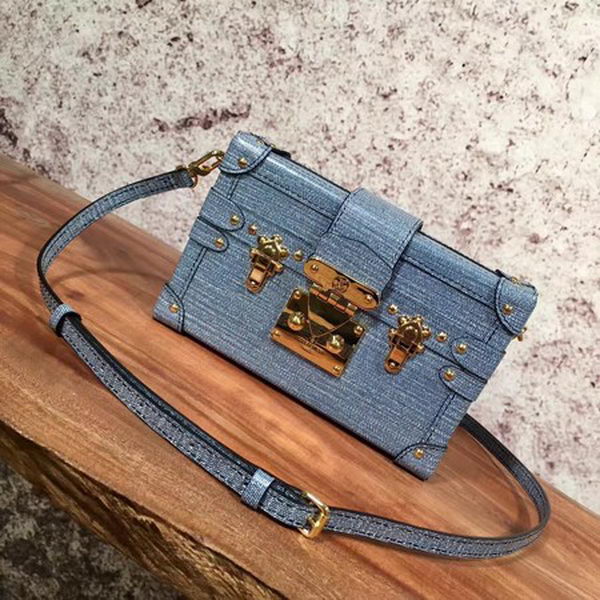 Louis Vuitton Epi Leather PETITE MALLE M54650 Blue