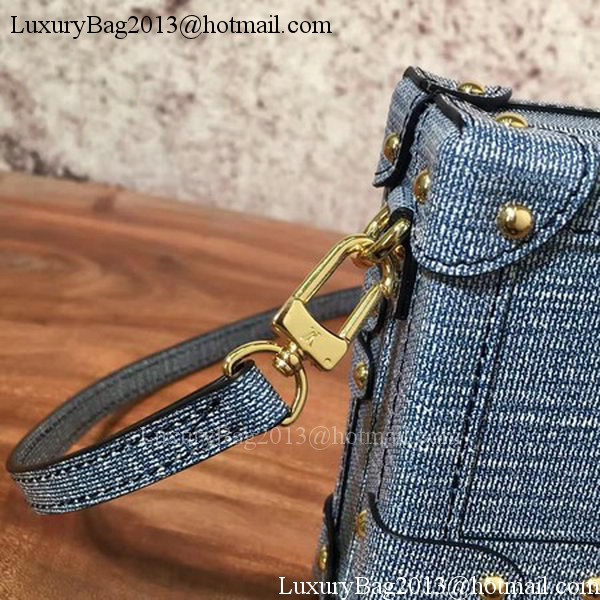 Louis Vuitton Epi Leather PETITE MALLE M54650 Blue