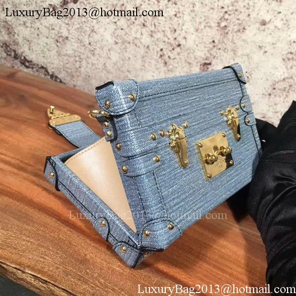 Louis Vuitton Epi Leather PETITE MALLE M54650 Blue