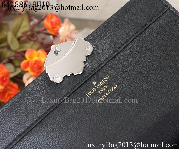 Louis Vuitton Monogram Reverse Canvas SARAH WALLET M64488 Black