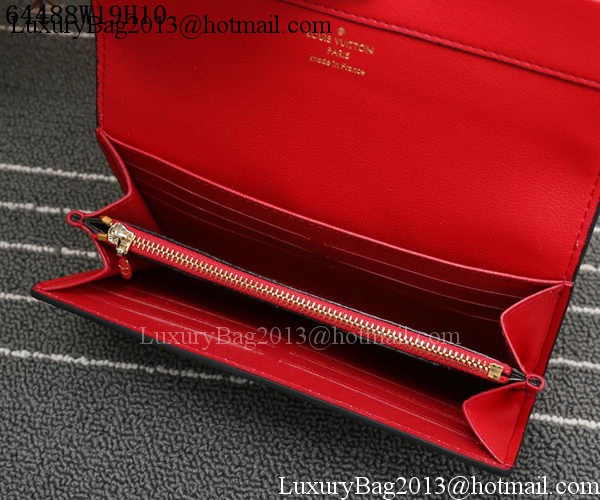 Louis Vuitton Monogram Reverse Canvas SARAH WALLET M64488 Red
