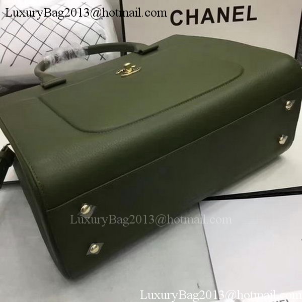 Chanel Medium Tote Bag Original Leather CHA6847 Green