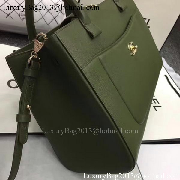 Chanel Medium Tote Bag Original Leather CHA6847 Green