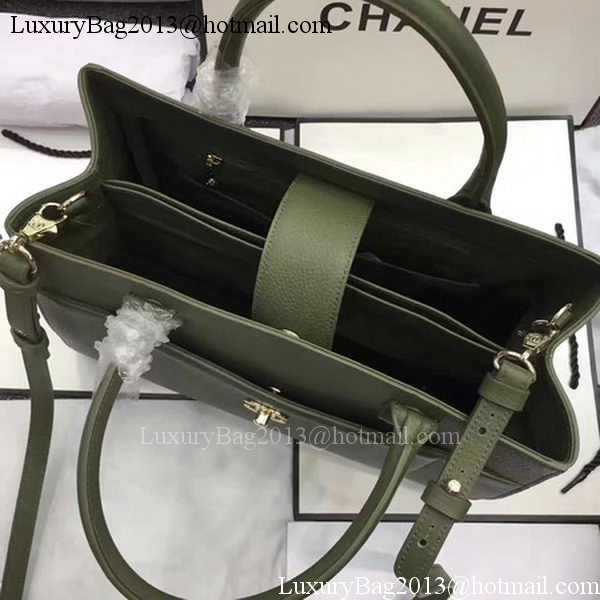 Chanel Medium Tote Bag Original Leather CHA6847 Green