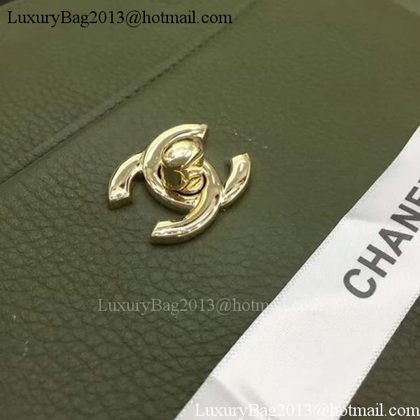 Chanel Medium Tote Bag Original Leather CHA6847 Green