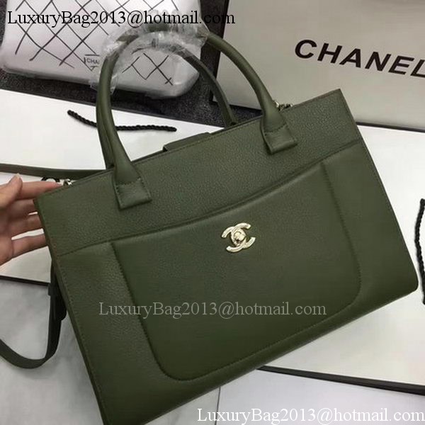 Chanel Medium Tote Bag Original Leather CHA6847 Green