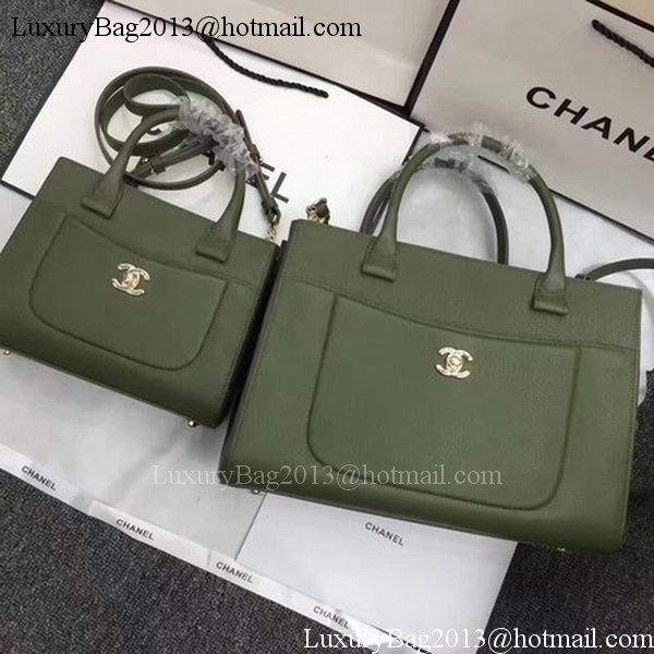 Chanel Medium Tote Bag Original Leather CHA6847 Green