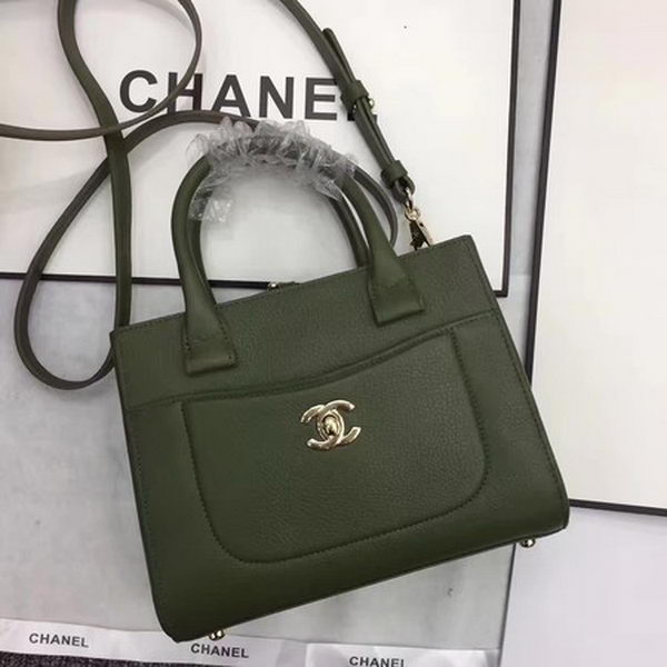 Chanel Small Tote Bag Original Leather CHA6848 Green