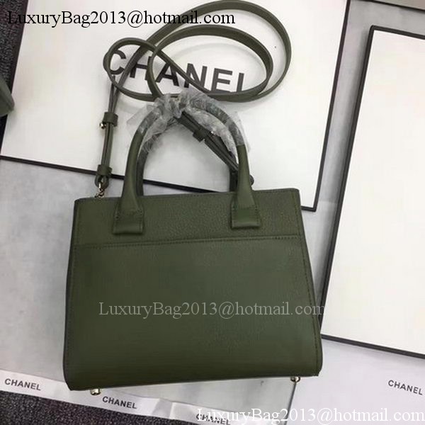 Chanel Small Tote Bag Original Leather CHA6848 Green