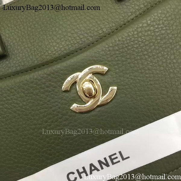 Chanel Small Tote Bag Original Leather CHA6848 Green