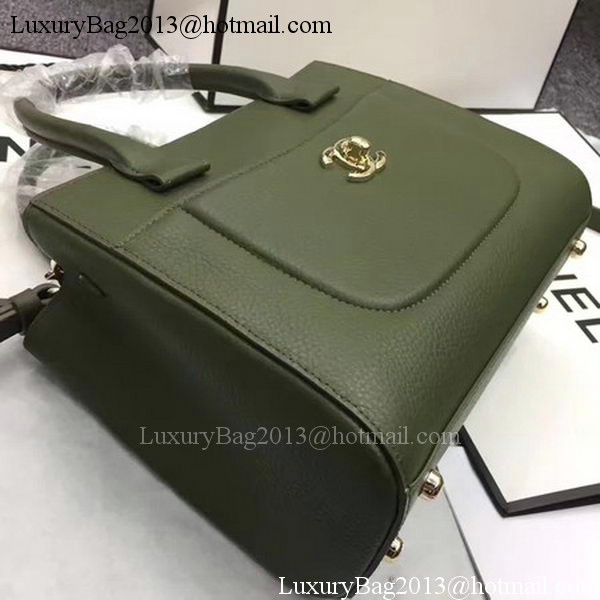 Chanel Small Tote Bag Original Leather CHA6848 Green