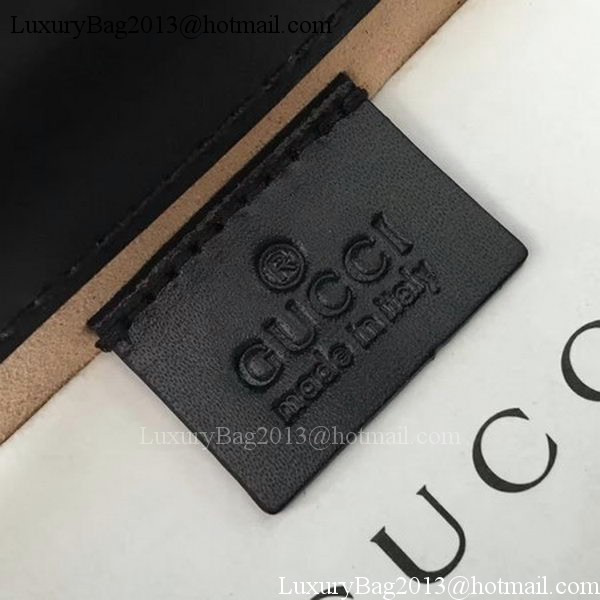Gucci Dionysus Embroidered Leather Shoulder Bag 400249 Black Rose