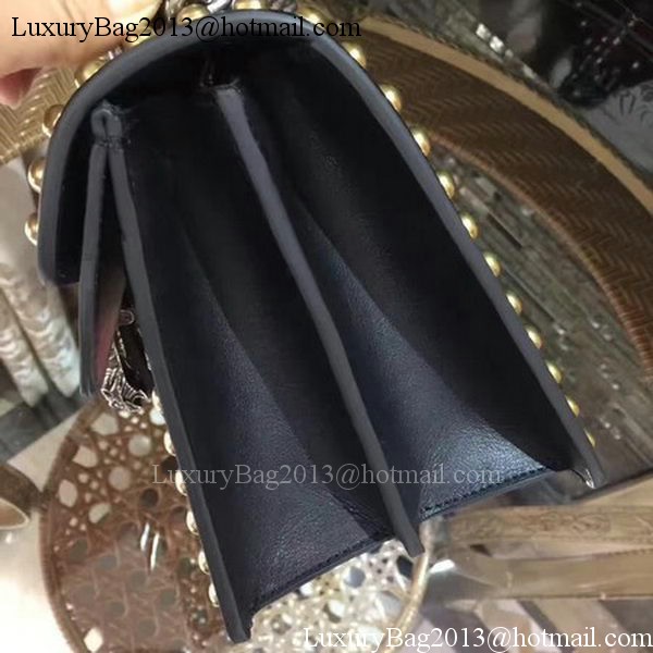 Gucci Dionysus Embroidered Leather Shoulder Bag 400249 Black