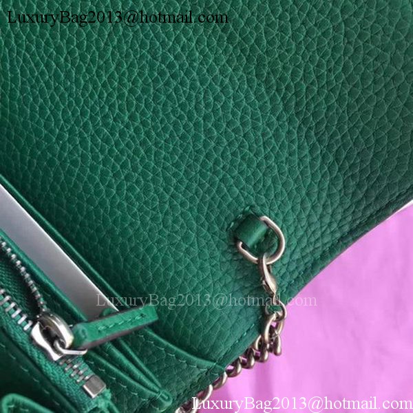 Gucci Dionysus Leather mini Chain Bag 401231 Green