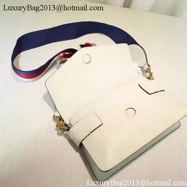Gucci Osiride Leather Shoulder Bag 453777 OffWhite