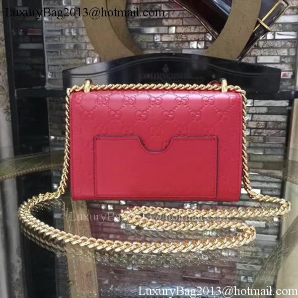 Gucci Padlock Gucci Signature Mini Shoulder Bag 409487 Red