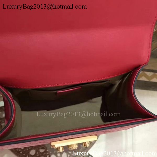 Gucci Padlock Gucci Signature Mini Shoulder Bag 409487 Red