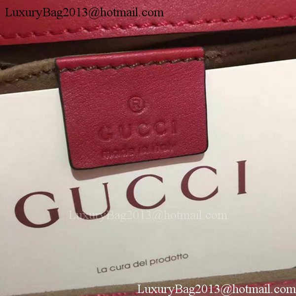 Gucci Padlock Gucci Signature Mini Shoulder Bag 409487 Red