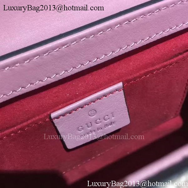 Gucci Padlock Snake Leather Mini Shoulder Bag 409487 Pink