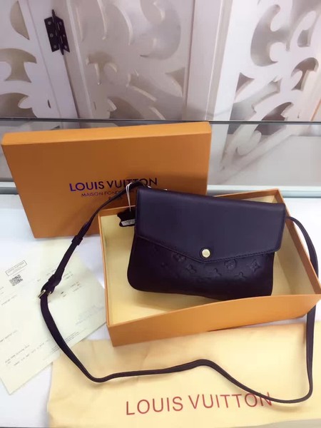 Louis Vuitton Monogram Empreinte POCHETTE FELICIE M50258 Black